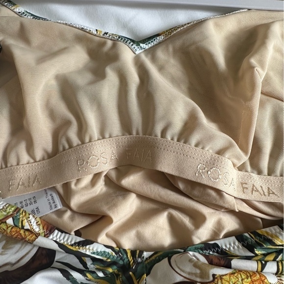 rosa faia • coconut pineapple kiwi novelty swim one piece bathing suit  8 C cup - Picture 6 of 6